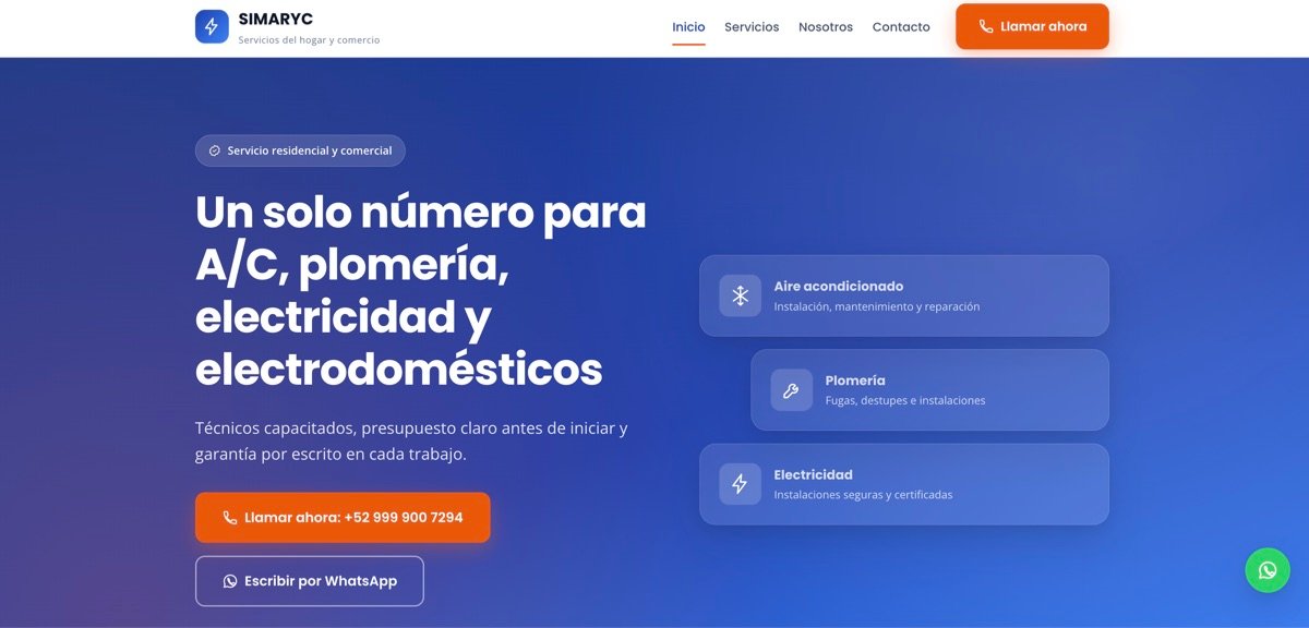 Ejemplo de diseño web
